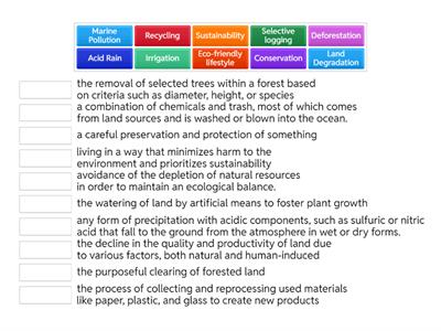 Environmental problems : Definition 