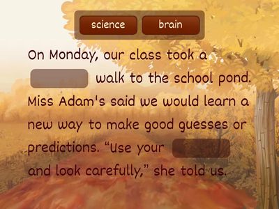 Week 9: The Mystery of the Floating Snack