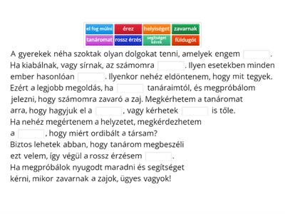 Mit tegyek, ha kiabálnak az osztálytársaim? -Szociális történet történetek