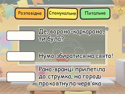 Типи речень