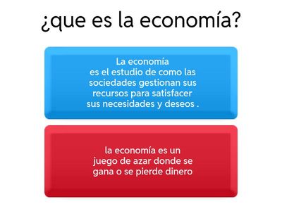 economía y el problema económico