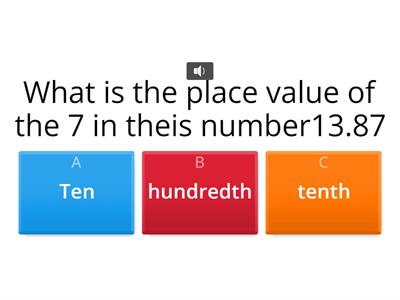 place value and value