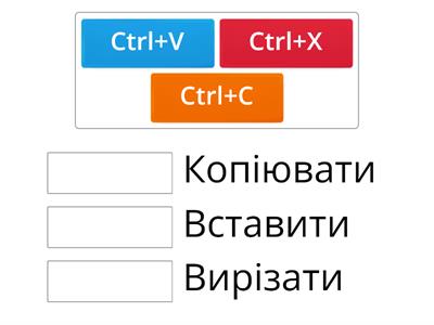 Гарячі клавіши буфера обміну