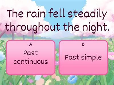 Past continuous/Past simple