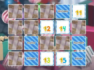 numbers english (11-20)