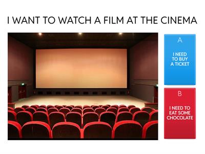 I NEED TO... / I DON'T NEED TO...