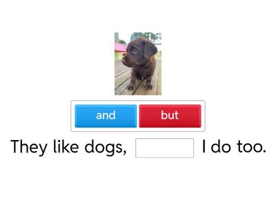 choose *and* or *but*