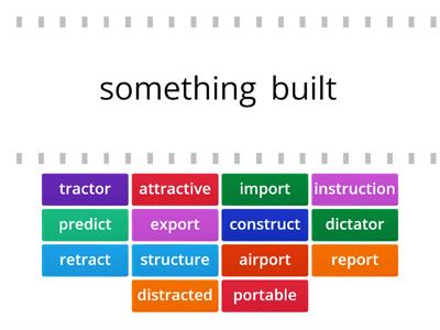 Latin Roots: dic, struct, port, tract