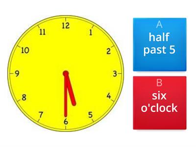 o'clock / half past / quarter past /quarter  clock bloom 2nd grade BK