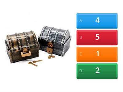 Counting/subitising/number recognition to 5. What do you see? How many? Select the correct number