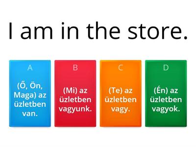 Hungarian #2 - Létige gyakorlása (to be - lenni) 