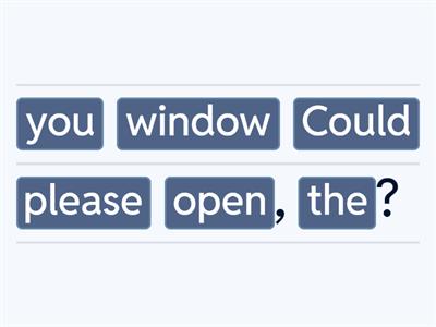 Making requests and offers