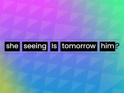 Present continuous for the future