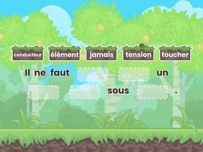 Connaître les règles de sécurité en électricité - texte à trous