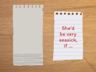 Conditionals continue the sentence