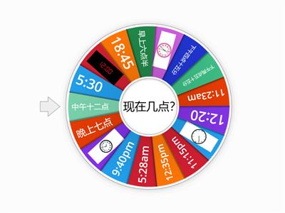 时间 Time in chinese