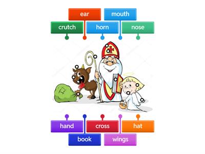 English Mikuláš, čert a anděl