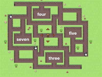 2025 Maze Chase Numbers 1-12