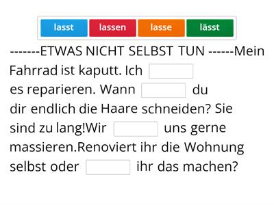 A2 LX14 Das Verb "lassen" 