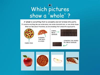 Fractions in wholes