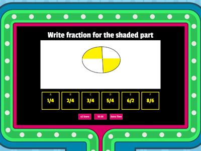  Grade 3- fractions Quiz 