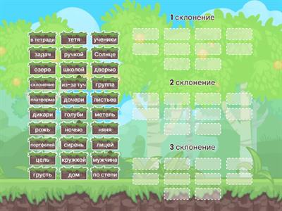  Склонение имен существительных