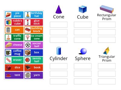 Identify 3D shapes