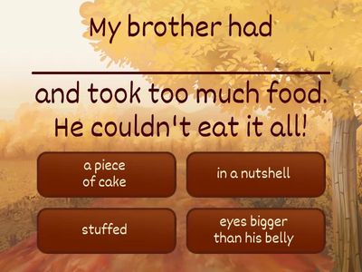 Thanksgiving Idioms
