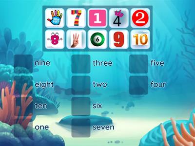 Play in English  - NUMBERS 1 - 10
