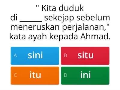 Kata Ganti Nama Tunjuk