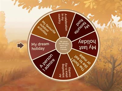 Speaking Topics 3 (A1-A2)