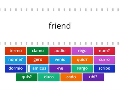 Vocabulary (Oulton Chapter 6)