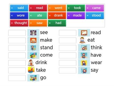 AS3 U7 irregular verbs (match up)