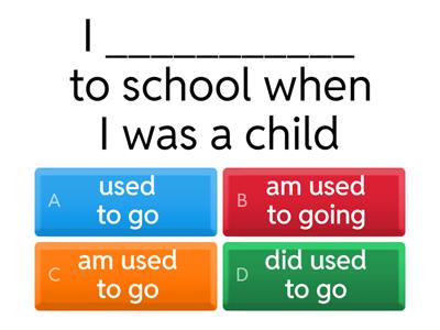 used to / be used to