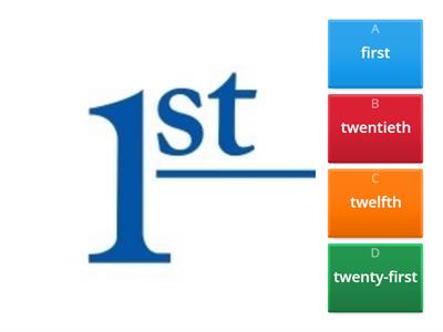 Порядковые числительные (Quiz)