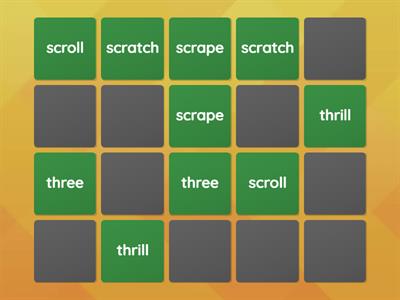 Memory: spr, scr, str, thr