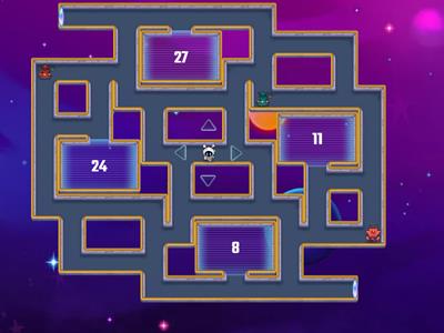 Multiplication - Maze Chase single digits