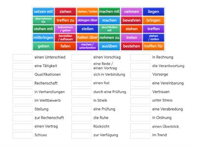 Nomen-Verb-Verbindungen Teil 3 