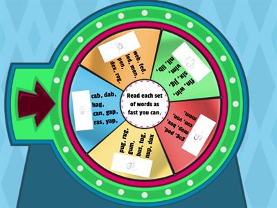 Short Vowels Spinner