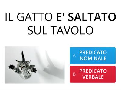 ANALISI LOGICA ( QUIZ): PREDICATO NOMINALE PREDICATO VERBALE 