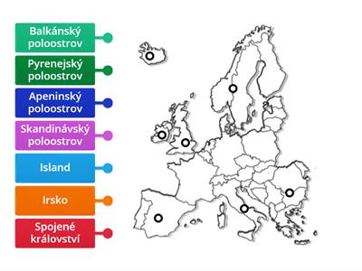 Ostrovy a poloostrovy Evropy