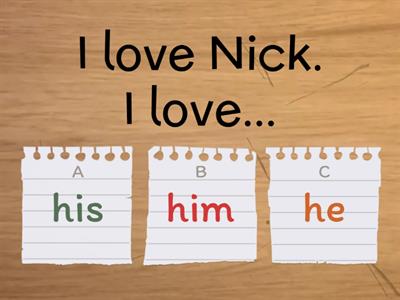 Object Pronouns Quiz