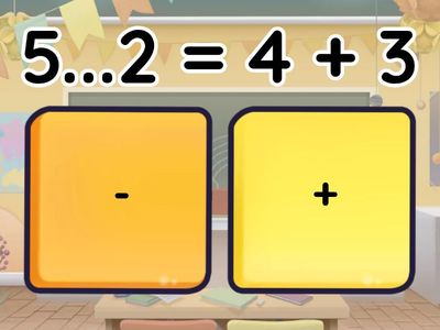 Punktu vietā ievieto + vai - zīmi!