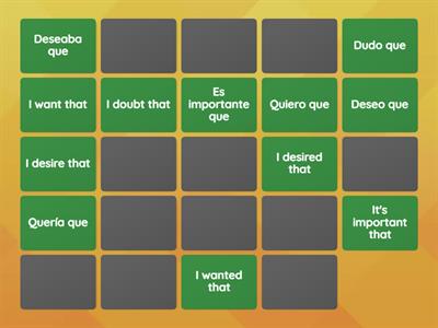 Subjunctive Expressions