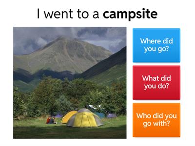 Wh questions - past simple