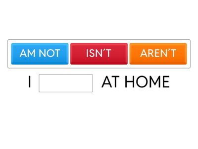  VERB TO BE NEGATIVE FORM