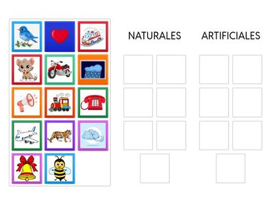 Elementos naturales y artificiales.