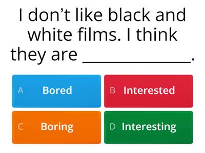 'ed' and 'ing' adjectives