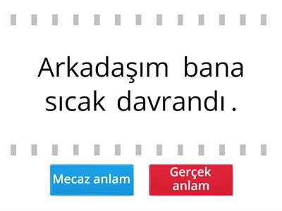 Gerçek ve Mecaz Anlam