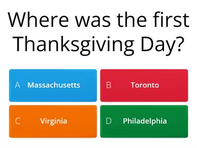 Thanksgiving Quiz 